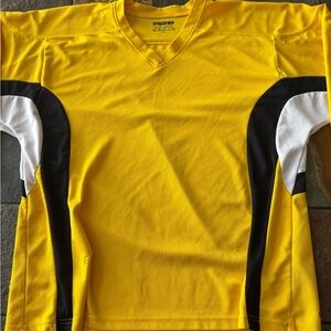 Men's Yellow Performance Jersey with Black & White Accents